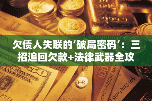 武汉欠债人失联的‘破局密码’：三招追回欠款+法律武器全攻略