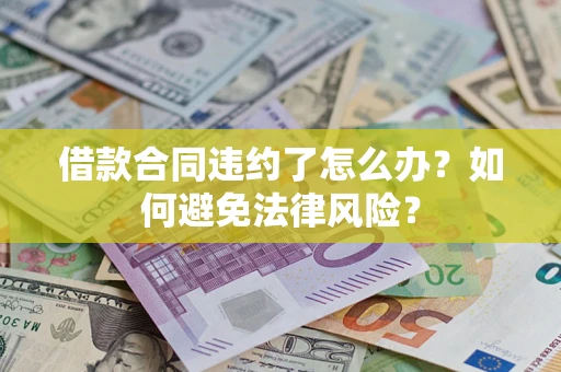 武汉借款合同违约了怎么办？如何避免法律风险？